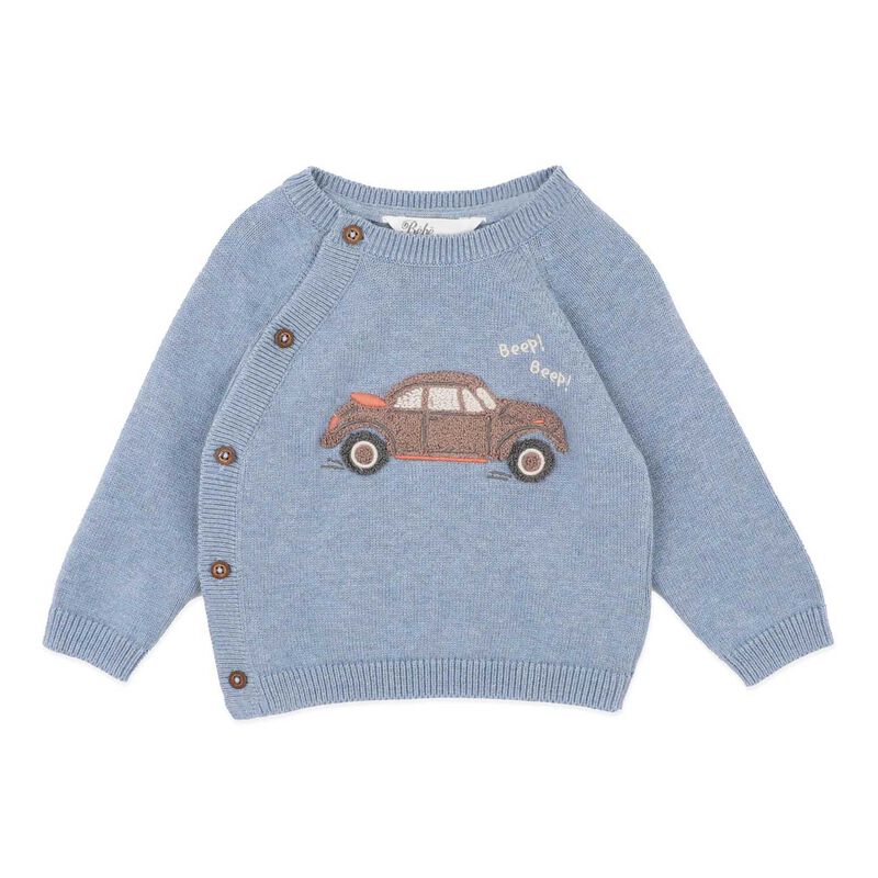 B&eacute;b&eacute; Alvin Car Organic Knitted Jumper image number 0